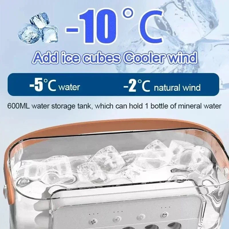 Ventilador pulverizador de humidificación CrystalCool™ ❄️